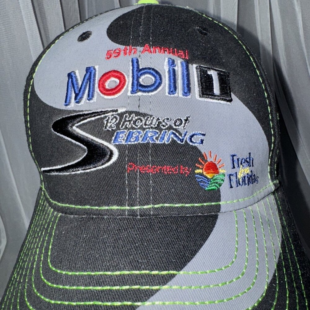 MOBIL 1 59th Annual Sebring LE MANS Series NEVER WORN Kudzu 100% Cotton - Picture 3 of 10